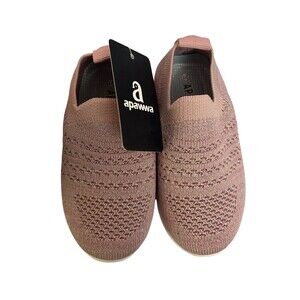 Apawwa Lightweight Slip On Running/Walking Shoes for Toddlers Pink Sz 21 US 6.5